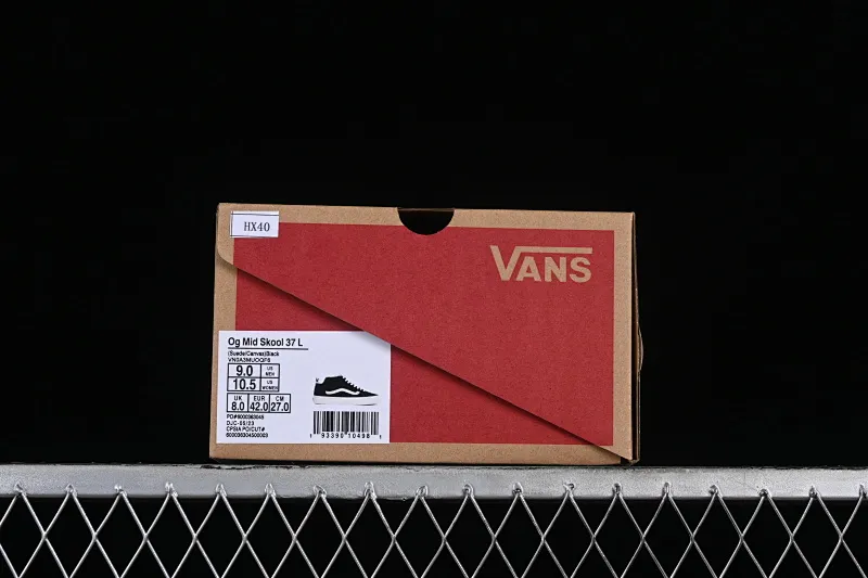 All categories Vans Vans series Vans Mid Vans China Vans Style 37 Anaheim black and white mid-top casual sneakers VN0A3MUOQF6